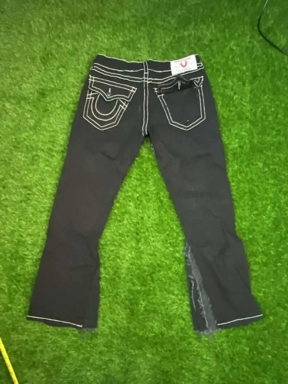 True Religion x Playboy Rocco Relaxed Skinny Jeans Size 32 Black